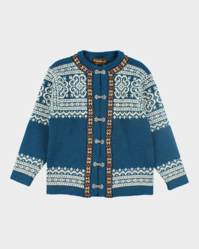 Vintage Nordstrikk Wool Knit Cardigan Sweater - S sold by Rokit