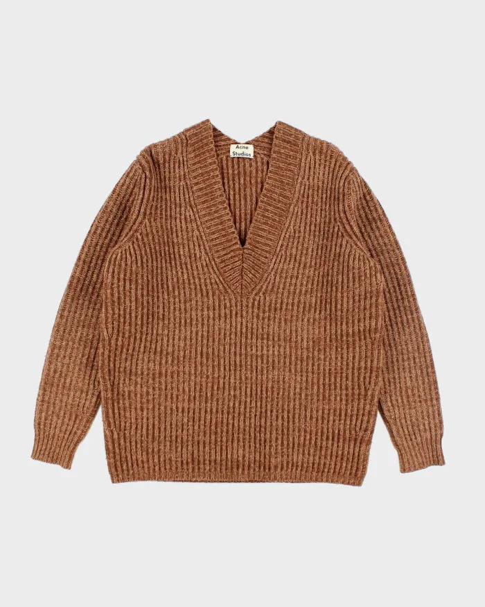 Acne Studios Brown Wool Knit Jumper - XS sold by Rokit