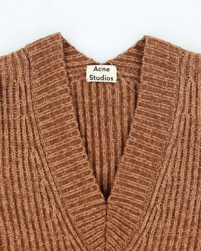Acne Studios Brown Wool Knit Jumper - XS sold by Rokit product image thumbnail 3