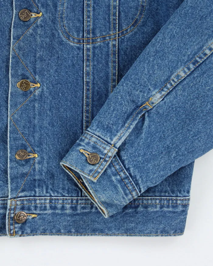 Vintage Lee Storm Riders Medium Wash Denim Lined Jacket - M sold by Rokit product image thumbnail 4