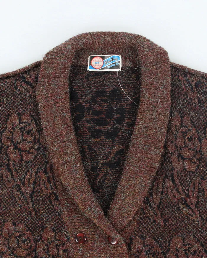 Vintage 80s Sparkly Chunky Knit Cardigan - L sold by Rokit product image thumbnail 3