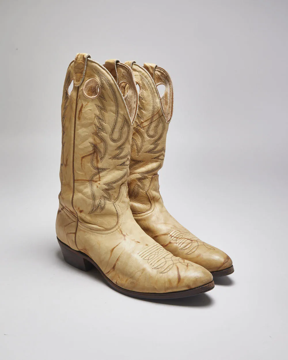 Vintage Leather Cowboy Boots - UK 12 sold by Rokit