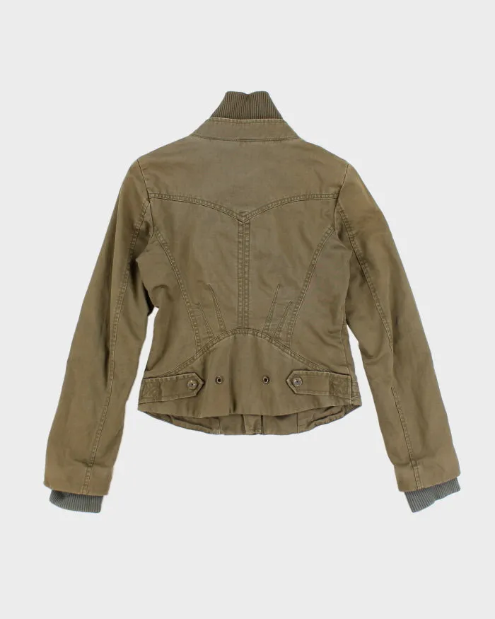 Vintage Women's Y2K Diesel Cropped Panel Jacket - S sold by Rokit product image thumbnail 2
