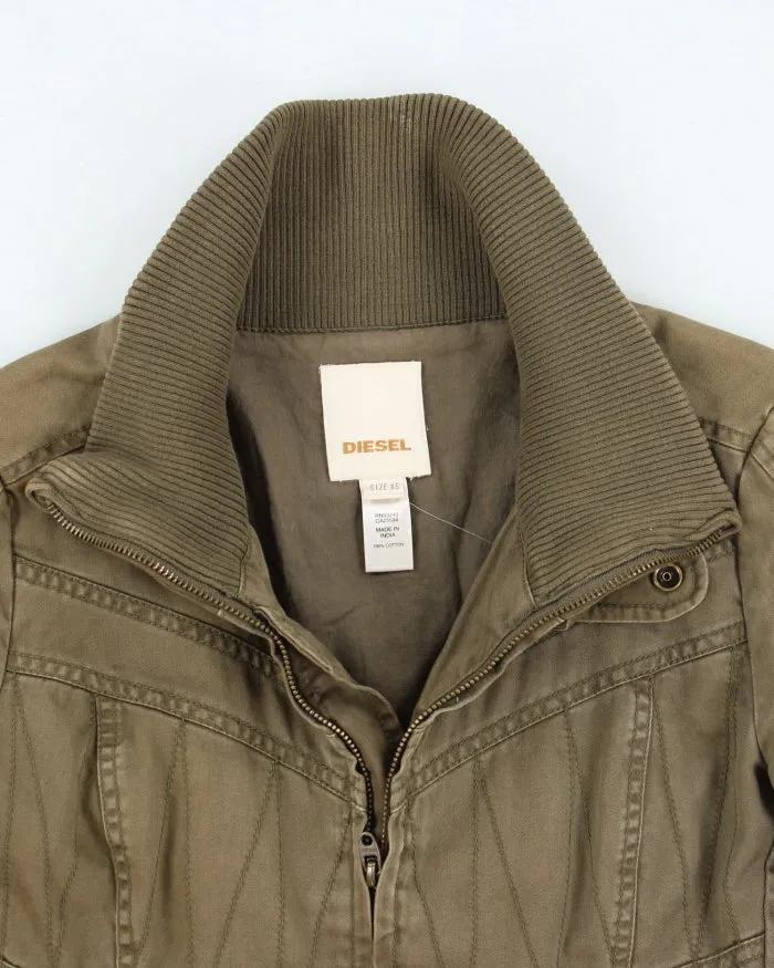 Vintage Women's Y2K Diesel Cropped Panel Jacket - S sold by Rokit product image thumbnail 3