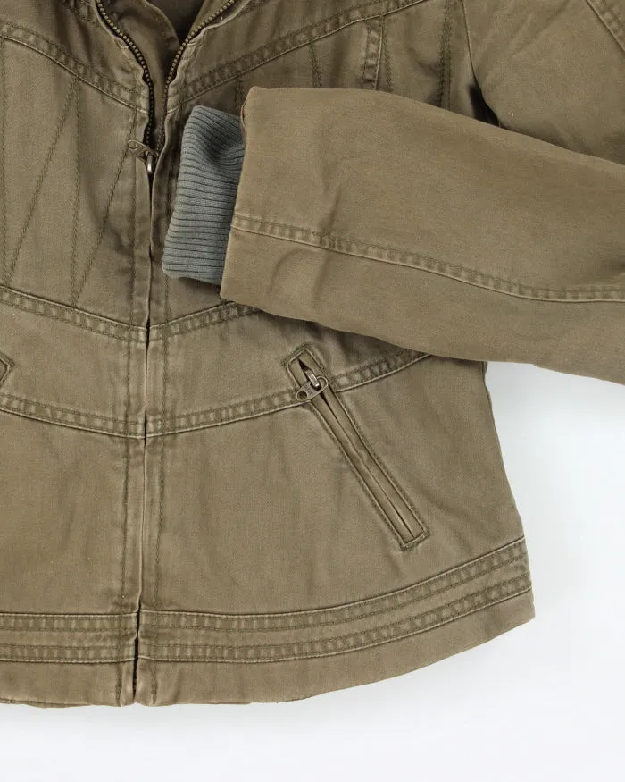 Vintage Women's Y2K Diesel Cropped Panel Jacket - S sold by Rokit product image thumbnail 4