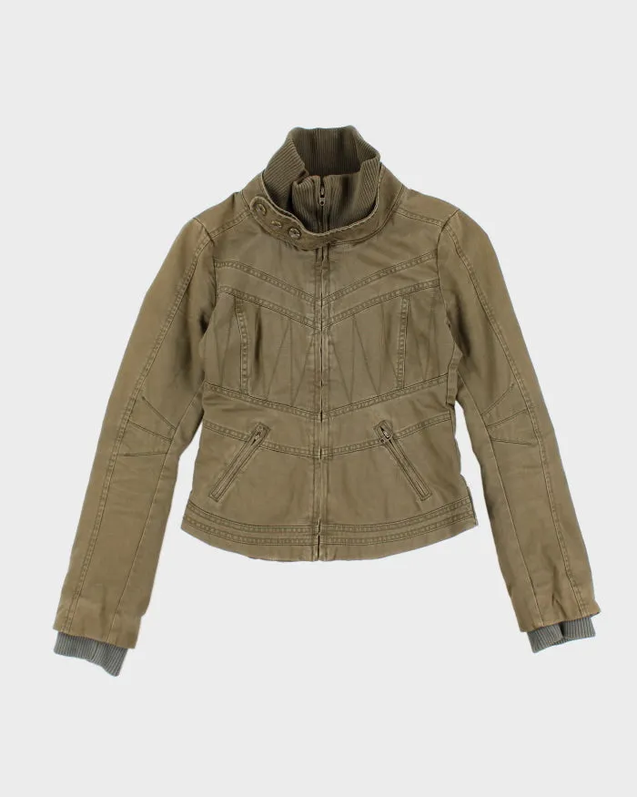 Vintage Women's Y2K Diesel Cropped Panel Jacket - S sold by Rokit