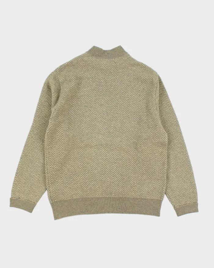 Vintage Pierre Cardin Green Pattern Knit Jumper - M sold by Rokit product image thumbnail 2