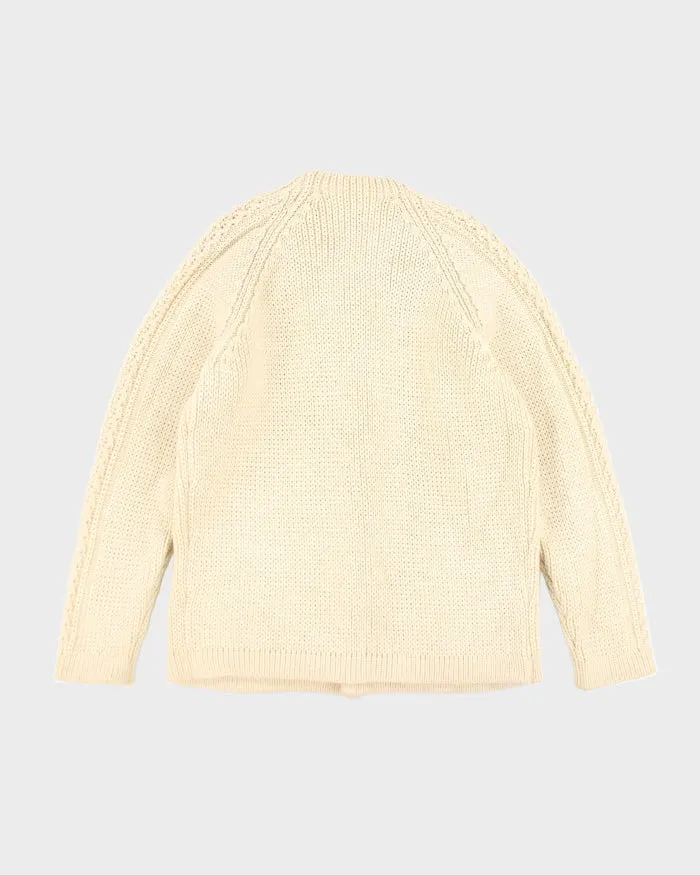 Vintage Wool Chunky Knit Cardigan - L sold by Rokit product image thumbnail 2