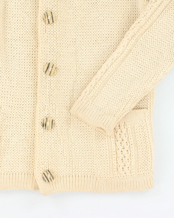 Vintage Wool Chunky Knit Cardigan - L sold by Rokit product image thumbnail 4
