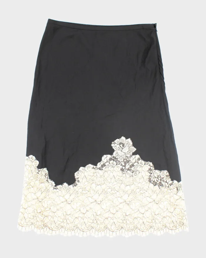 DKNY Silk Lace Skirt - S sold by Rokit