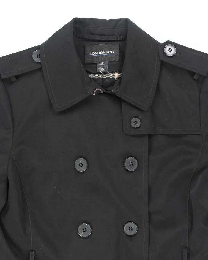 London Fog Black Lined Trench Coat - M sold by Rokit product image thumbnail 3