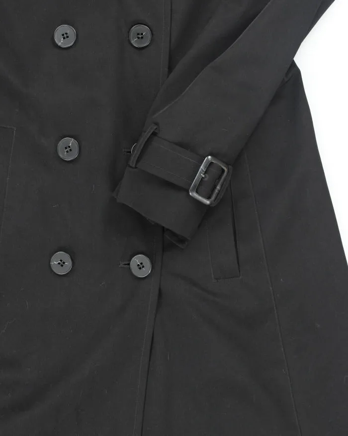 London Fog Black Lined Trench Coat - M sold by Rokit product image thumbnail 4