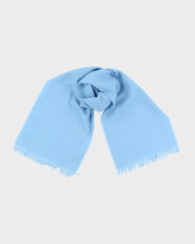 Vintage Blue Lamsbwool Scarf sold by Rokit