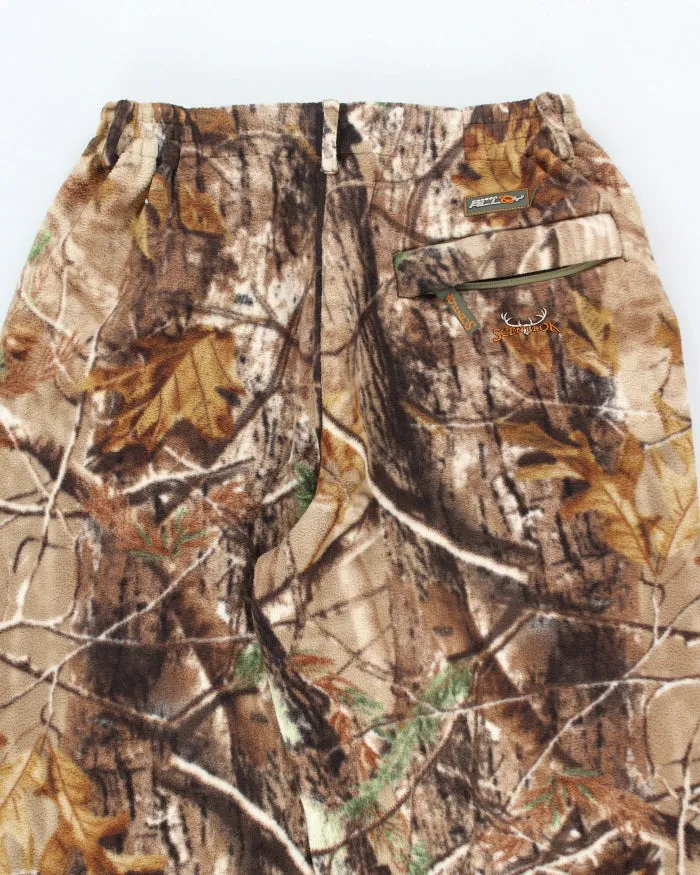 Vintage 2000's Real Tree Camo Fleece Heavyweight Adjustable Trousers - L sold by Rokit product image thumbnail 4