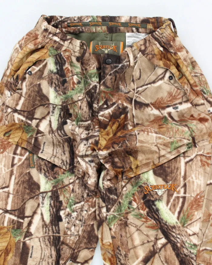 Vintage 2000's Real Tree Camo Fleece Heavyweight Adjustable Trousers - L sold by Rokit product image thumbnail 3