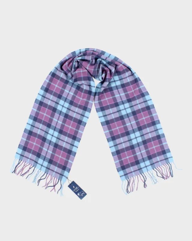 Vintage Euseg Checked Cashmere Scarf sold by Rokit