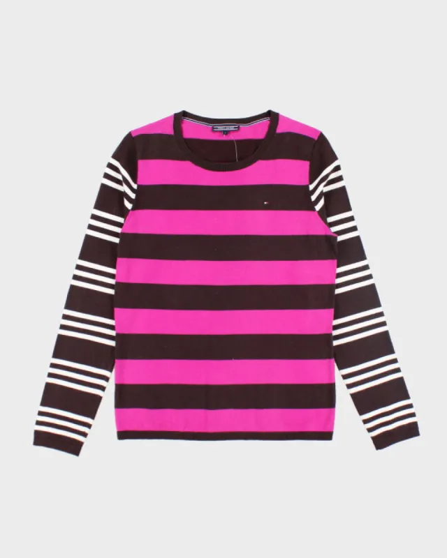 Tommy Hilfiger Striped Knit Jumper - S sold by Rokit