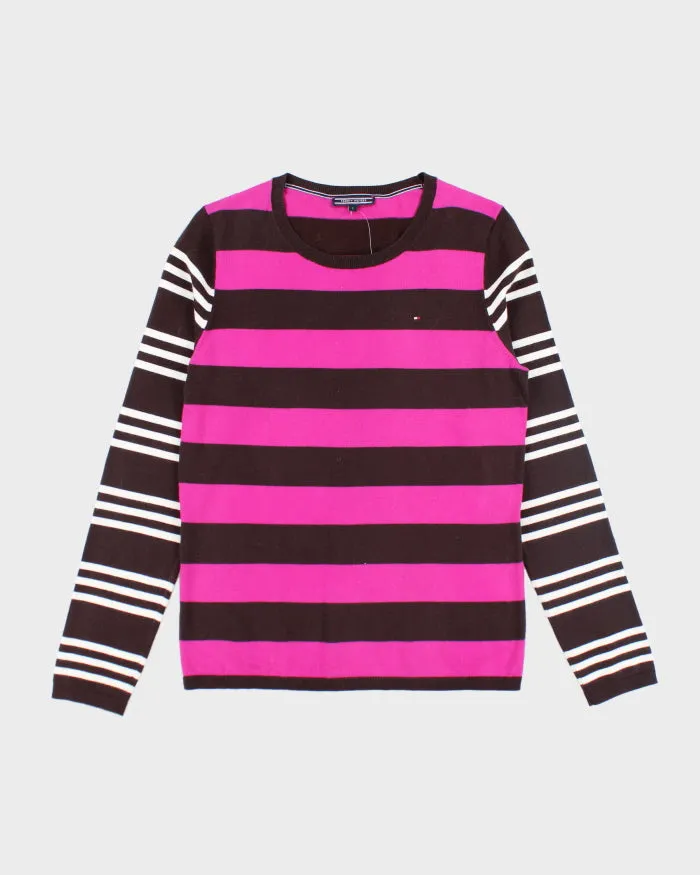Tommy Hilfiger Striped Knit Jumper - S sold by Rokit
