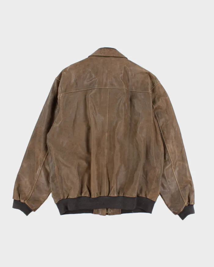 Vintage L.L. Bean Brown Leather Jacket - XL sold by Rokit product image thumbnail 2