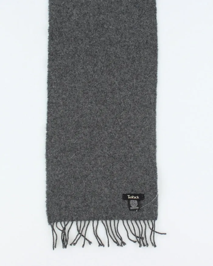 Vintage Tie Rack Grey Wool Scarf sold by Rokit product image thumbnail 3