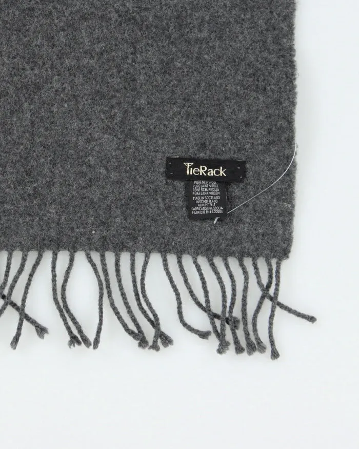 Vintage Tie Rack Grey Wool Scarf sold by Rokit product image thumbnail 4