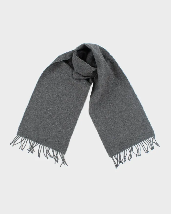 Vintage Tie Rack Grey Wool Scarf sold by Rokit