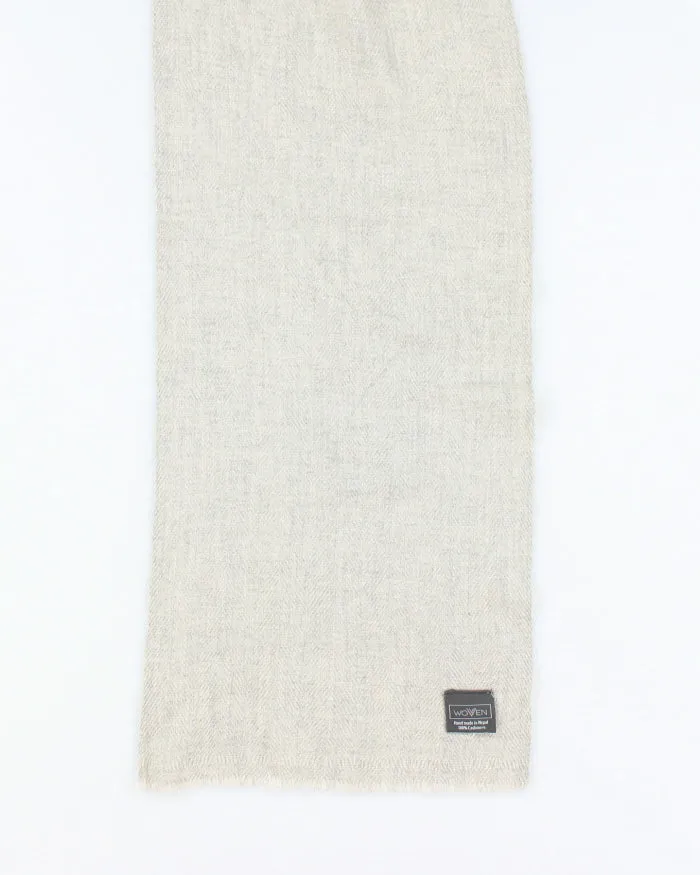 Woven Grey Cashmere Scarf sold by Rokit product image thumbnail 3