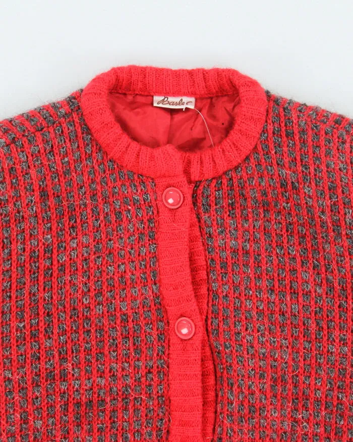 Vintage 80s Angora & Wool Blend Sparkly Cardigan - M sold by Rokit product image thumbnail 3