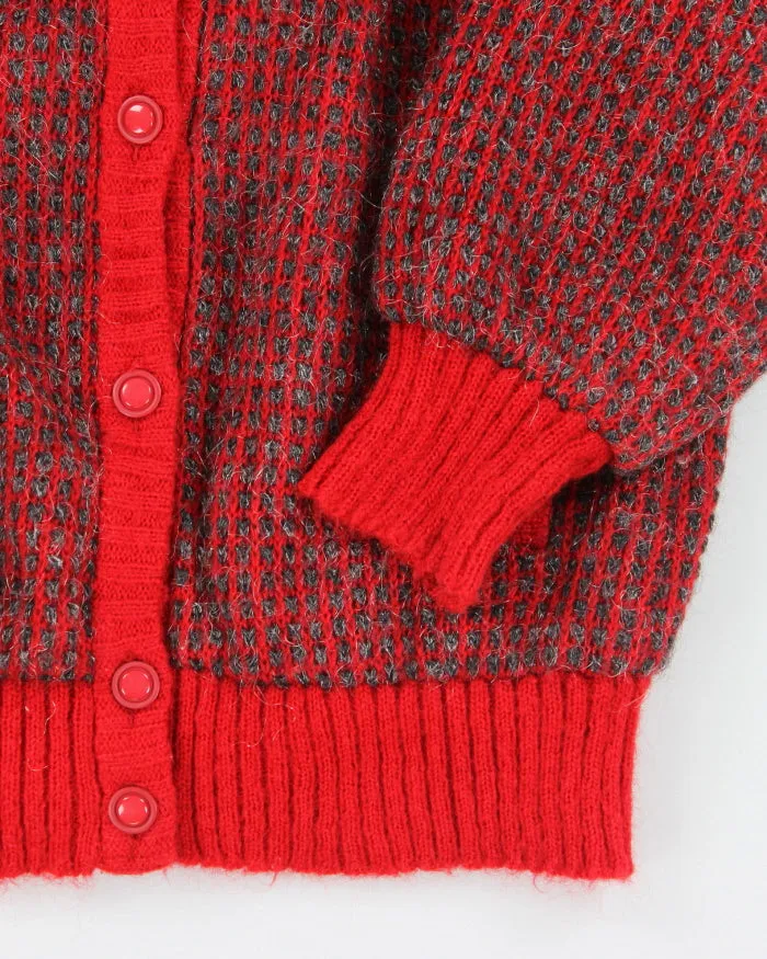 Vintage 80s Angora & Wool Blend Sparkly Cardigan - M sold by Rokit product image thumbnail 4