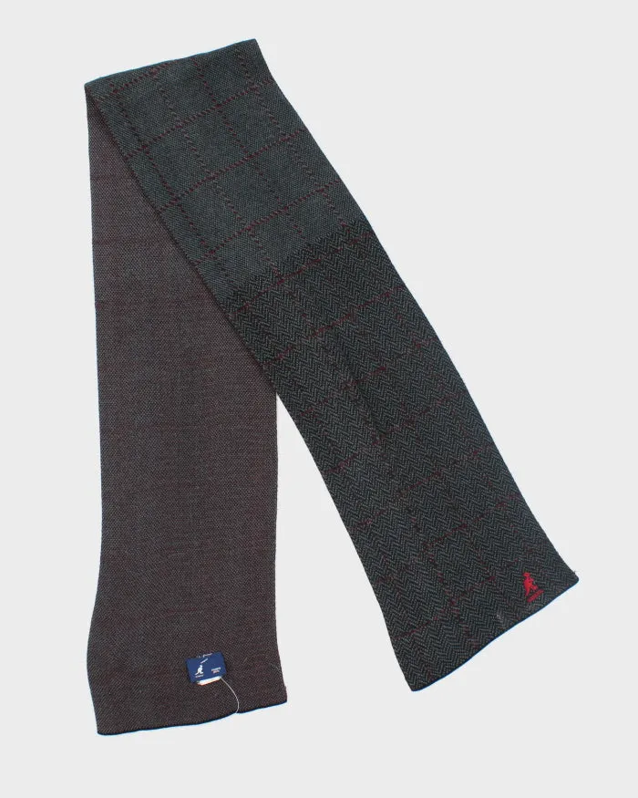 Kangol Grey Checked Scarf sold by Rokit