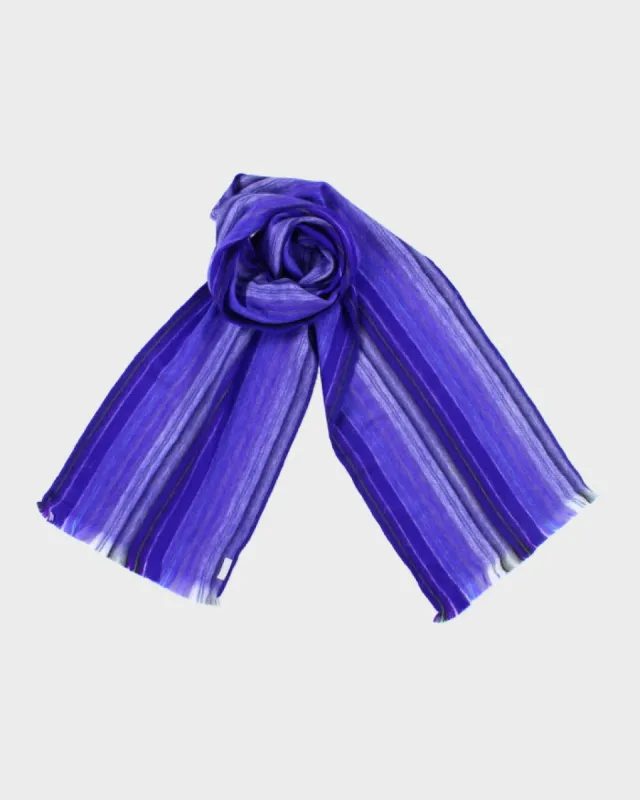 Vintage Alpaca Purple Scarf sold by Rokit