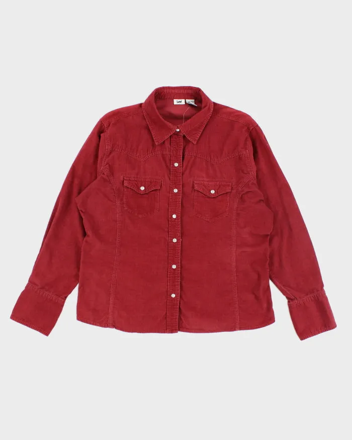 Vintage Women's Lee Corduroy Button Up Shirt - L sold by Rokit