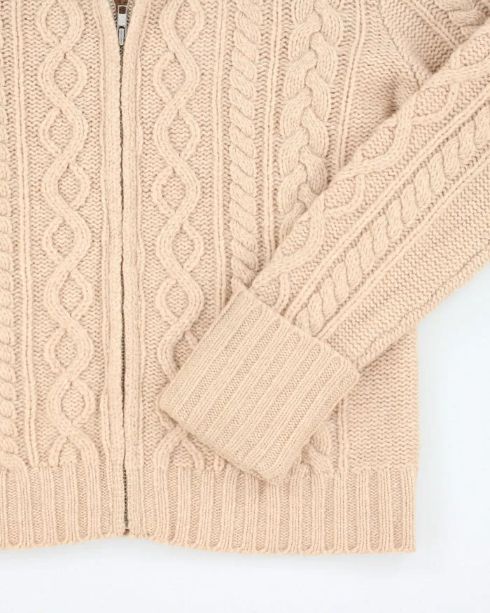 Vintage Gap Lambswool Cable Knit Zip-up - L sold by Rokit product image thumbnail 4