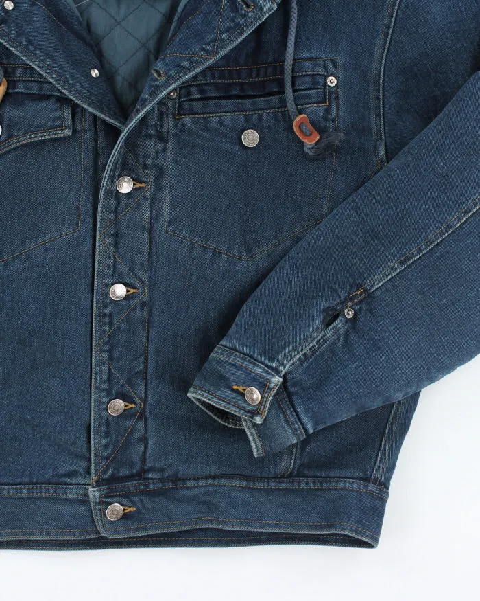 Vintage 90's GAP Heavyweight Hooded Denim Bomber Jacket - M sold by Rokit product image thumbnail 4