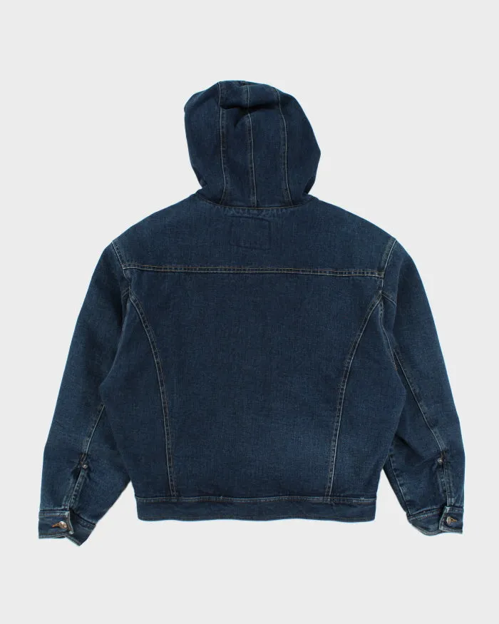Vintage 90's GAP Heavyweight Hooded Denim Bomber Jacket - M sold by Rokit product image thumbnail 2