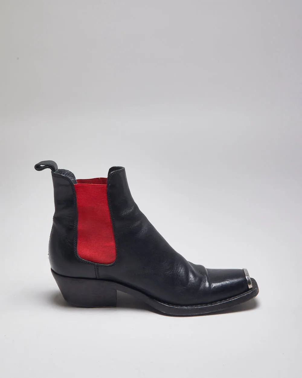 Calvin Klein x Raf Simons 250W39NYC Black Leather Boots - UK5 sold by Rokit product image thumbnail 2