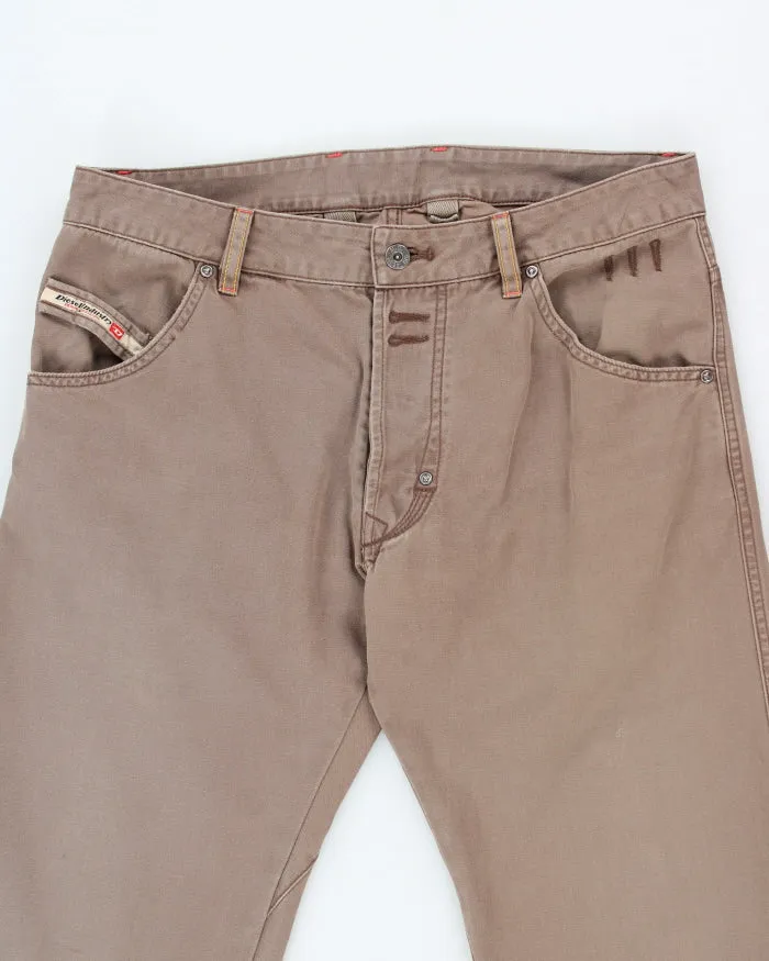Vintage Diesel Brown Trousers - W34 L33 sold by Rokit product image thumbnail 3