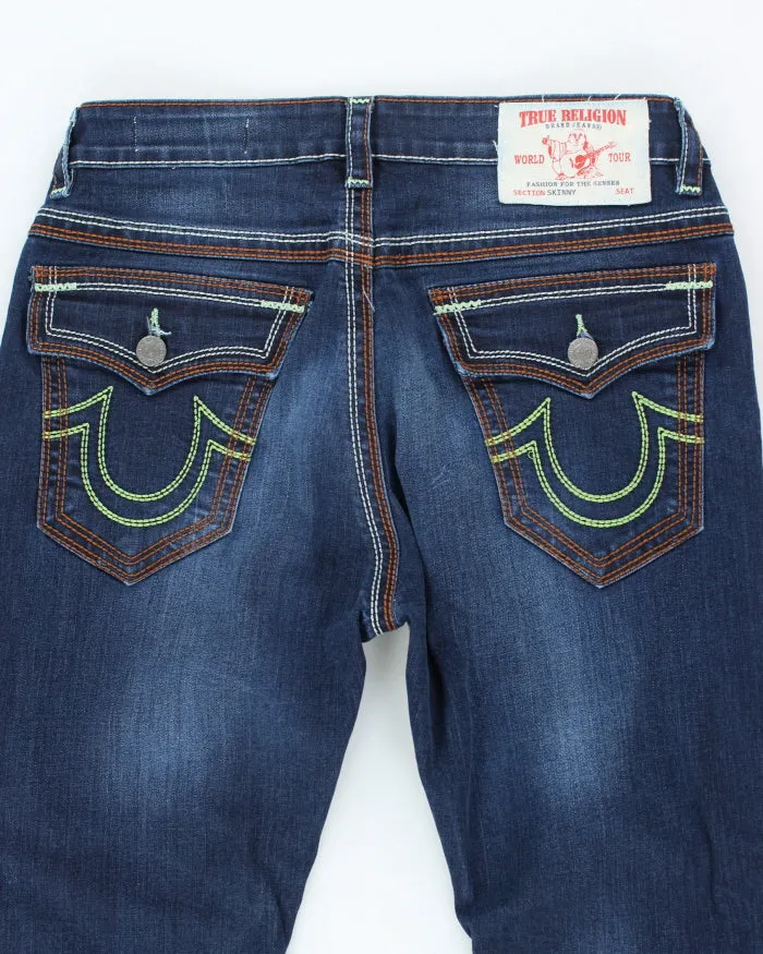 Vintage Y2K True Religion Dark Wash Skinny Fit Jeans - W30 L27 sold by Rokit product image thumbnail 4