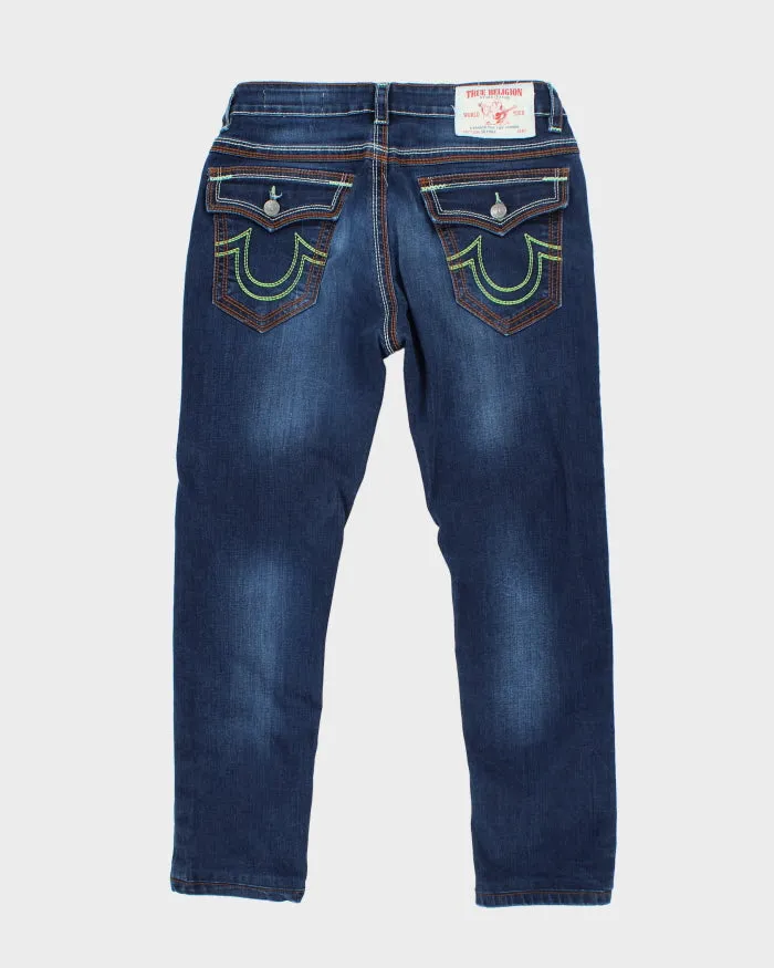 Vintage Y2K True Religion Dark Wash Skinny Fit Jeans - W30 L27 sold by Rokit product image thumbnail 2