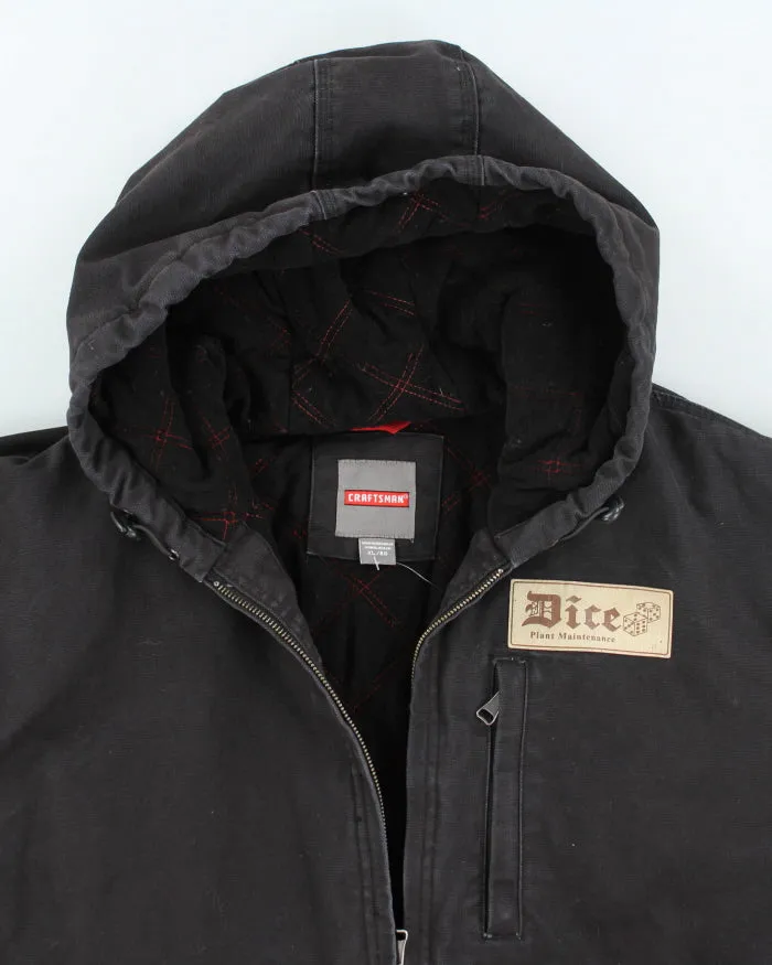 Vintage Craftsman Dice Workwear Hooded Lined Jacket - XL sold by Rokit product image thumbnail 3