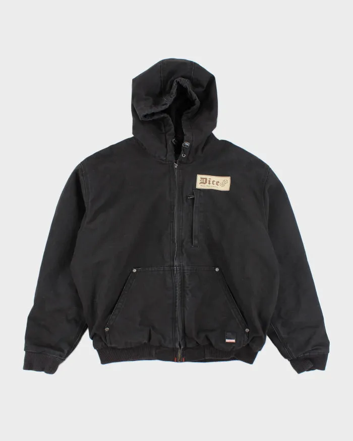 Vintage Craftsman Dice Workwear Hooded Lined Jacket - XL sold by Rokit