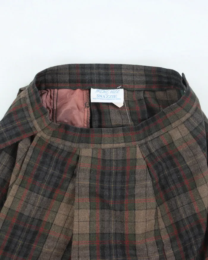 Vintage Snazzie Wool Blend Checked Skirt - S sold by Rokit product image thumbnail 3