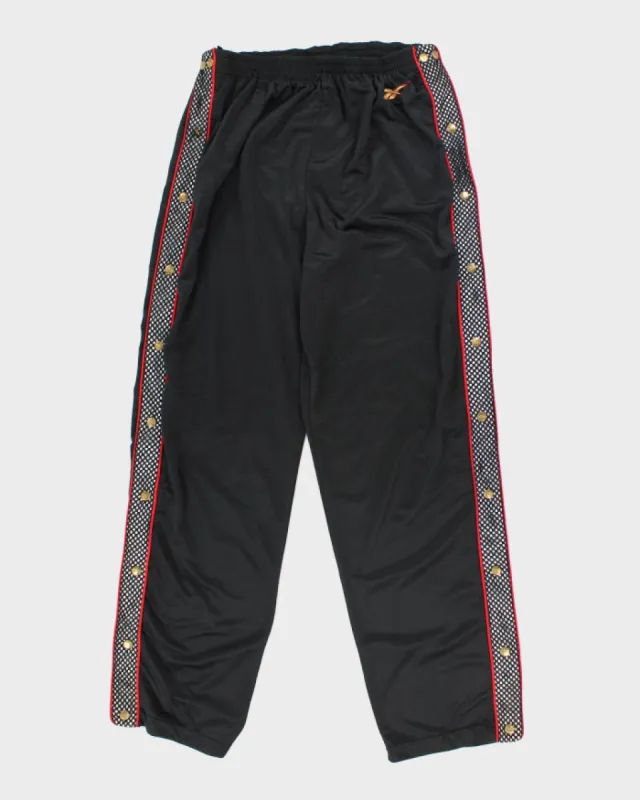 Vintage 90's Reebok Full Side Popper Tracksuit Bottoms - L sold by Rokit