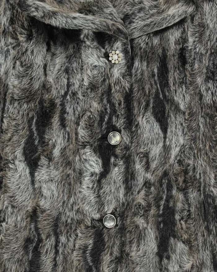 Vintage 60s Mohair & Angora Coat - L sold by Rokit product image thumbnail 4