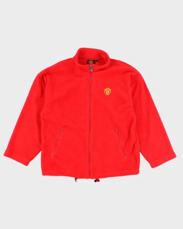 Vintage 2000's Manchester United FC Oversized Fleece - M sold by Rokit