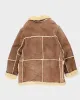 Vintage Men's Heavyweight Lined Leather Shearling Jacket - L sold by Rokit
