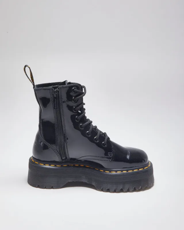 Dr Martens Jadon Patent Leather Boots - UK3 sold by Rokit