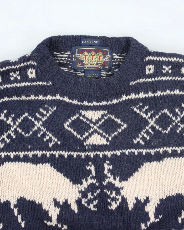 Vintage 90's Ralph Lauren Handmade Wool Knit Jumper - L sold by Rokit product image thumbnail 3