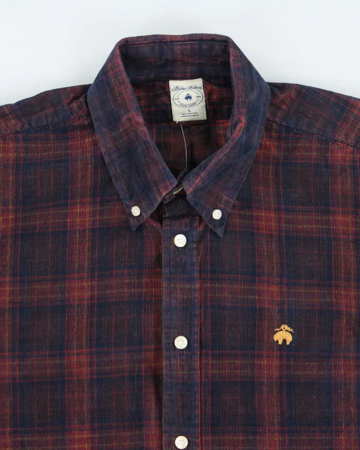 Brooks Brothers Checked Corduroy Shirt - L sold by Rokit product image thumbnail 3