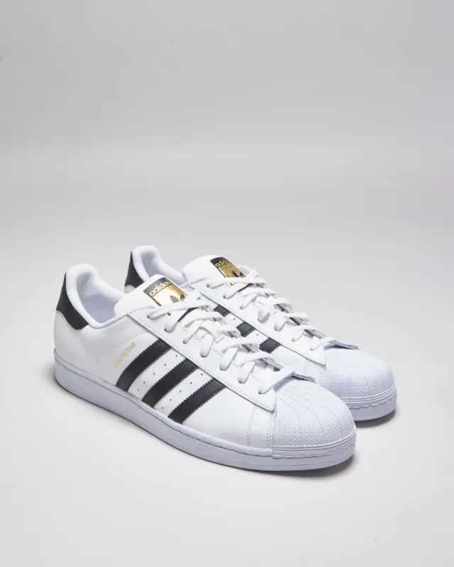 Adidas Shell Toe Superstar White & Black Trainers - UK 12.5 sold by Rokit